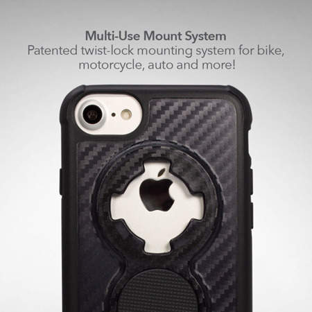 Die Hülle RokForm Crystal Carbon Black für Apple iPhone  6 / 7 / 8