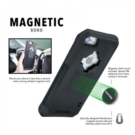 Die Hülle RokForm Rugged + Magnethenkel für Apple iPhone 6 Plus / 6S Plus weiß-graue