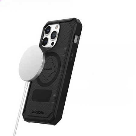 ROKFORM RUGGED BLACK MAGSAFE FÜR IPHONE 15 PRO 