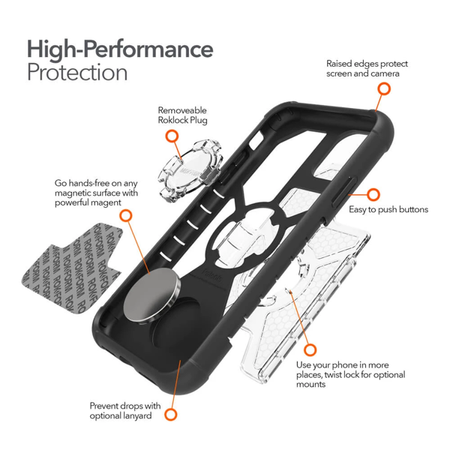 Die Hülle RokForm Crystal Carbon Clear für Apple iPhone 11 Pro