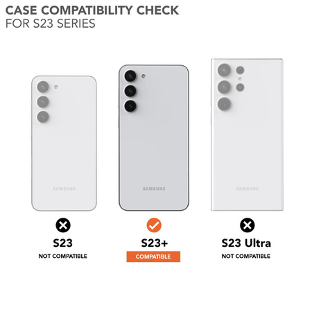 Samsung  S23+ Rugged Case Black