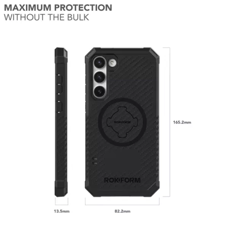 Die Hülle RokForm Rugged für Samsung S23+ schwarze