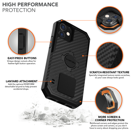 Etui Rokform Rugged Black Do iPhone 12 Mini