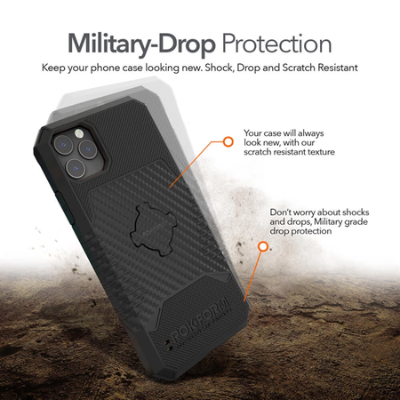 Die Hülle RokForm Rugged für Apple iPhone 11 Pro Max schwarze