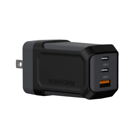 Ładowarka Sieciowa Rokform 3-Port Power Adapter 65W (2X USB-C + USB-A)