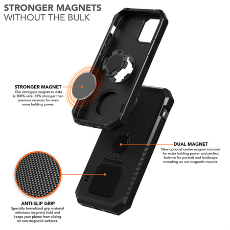 Die Hülle RokForm Rugged für Apple iPhone 12 Pro Max schwarze