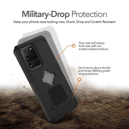 Die Hülle RokForm Rugged für Samsung Galaxy S20 Ultra schwarze