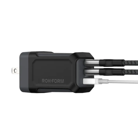 Ładowarka sieciowa RokForm 3-Port Power Adapter 65W (2x USB-C + USB-A)