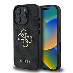 Etui Guess do iPhone 16 Pro Max czarny 4G Big Logo