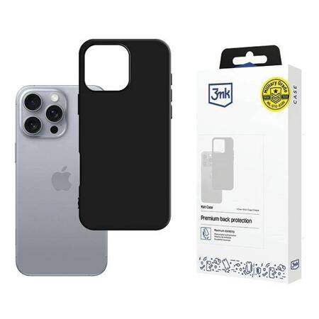 3MK Matt Case iPhone 16 Pro czarny/black