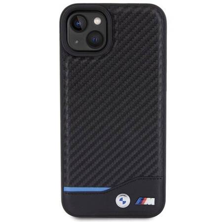 Etui BMW Leather Carbon Case Do iPhone 15 Plus