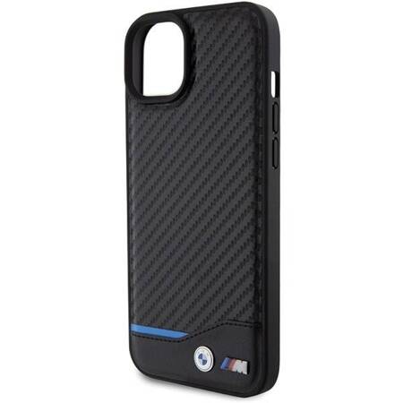 Etui BMW Leather Carbon Case Do iPhone 15 Plus