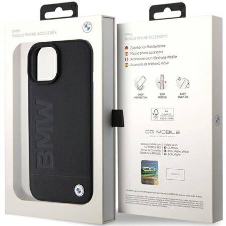 Etui BMW Leather Hot Stamp Case Do iPhone 15 Plus