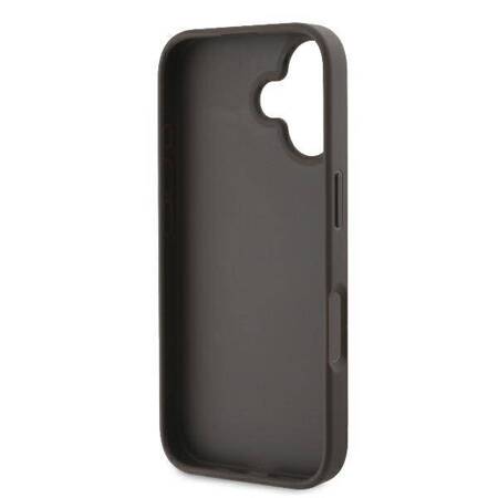 Etui Guess do iPhone 16 Plus brązowy 4G Big Logo