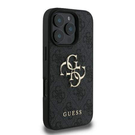 Etui Guess do iPhone 16 Pro Max czarny 4G Big Logo