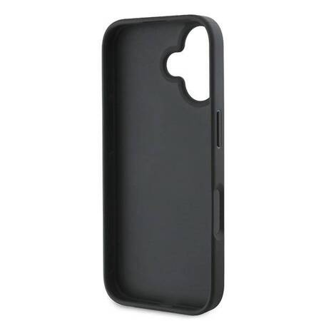 Etui Guess do iPhone 16 szary/grey 4G Bottom Stripe