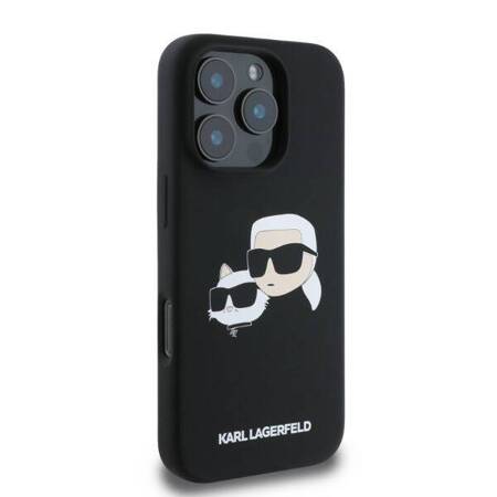 Etui Karl Lagerfeld do iPhone 16 Pro Max czarny Double Print MagSafe