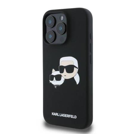 Etui Karl Lagerfeld do iPhone 16 Pro Max czarny Double Print MagSafe