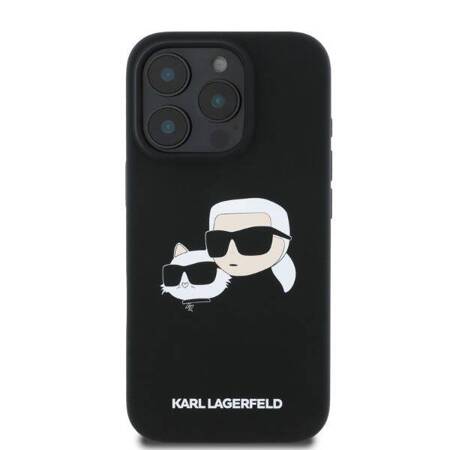 Etui Karl Lagerfeld do iPhone 16 Pro Max czarny Double Print MagSafe