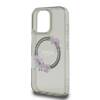 Etui Guess do iPhone 16 Pro czarny IML Flowers Wreath MagSafe