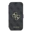 Etui Guess do iPhone 16 Pro czarny book 4G Metal Logo