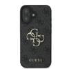 Etui Guess do iPhone 16 czarny 4G Big Logo