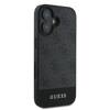 Etui Guess do iPhone 16 szary/grey 4G Bottom Stripe